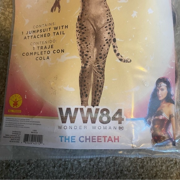 Wonder Woman the Cheetah Adult Costume NEW Medium 8-10 Bodysuit W/ Tail - Picture 4 of 5